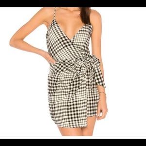 Free People Gingham Wrap Dress